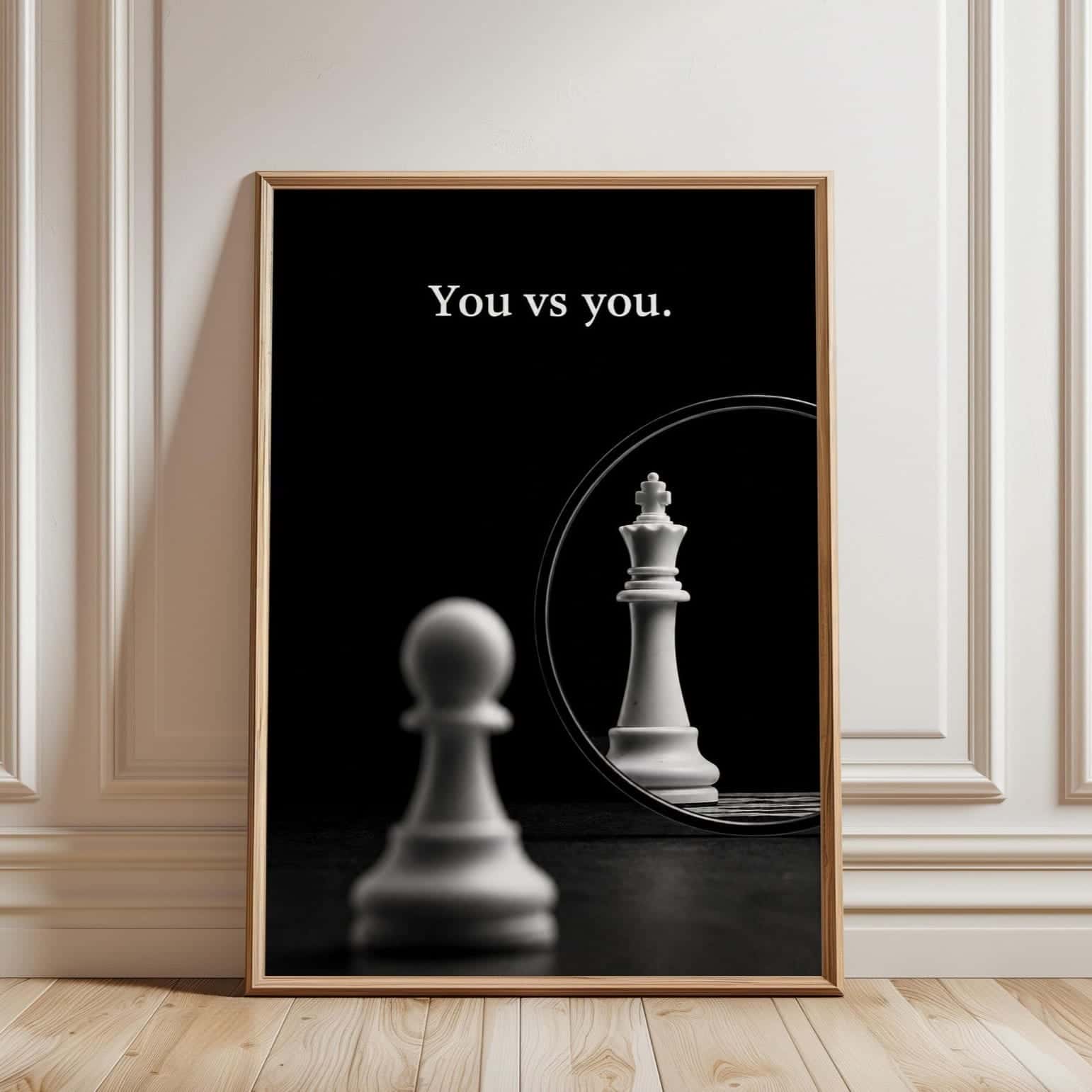 You vs You Artwork | Inspirational Wall Art | Single, A2 at XILEF Art