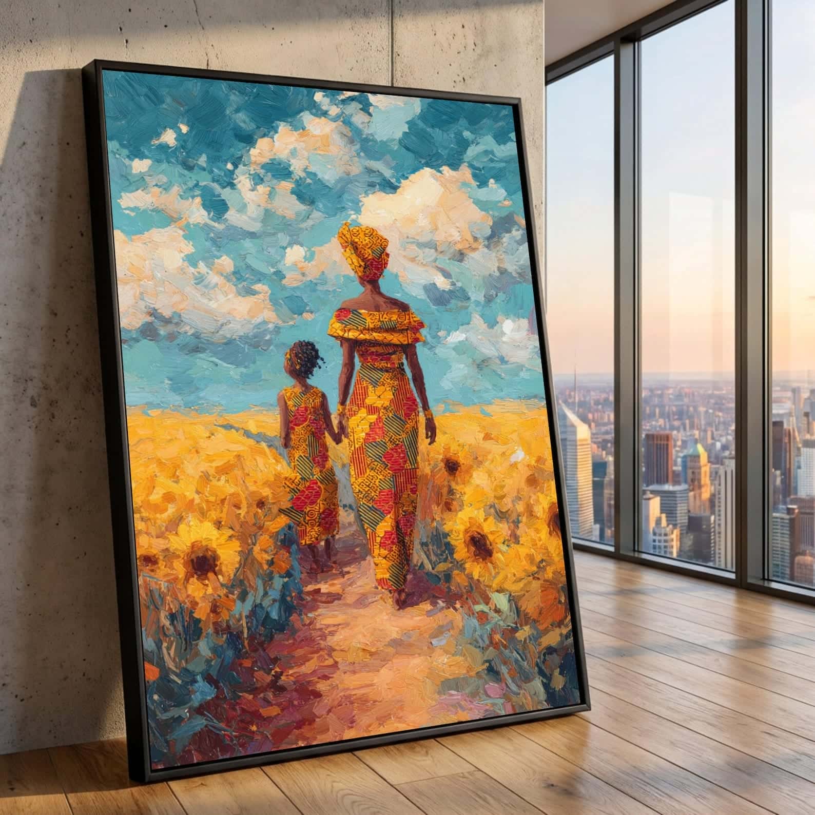 African Artwork | Afrocentric Wall Art | A2 at XILEF Art