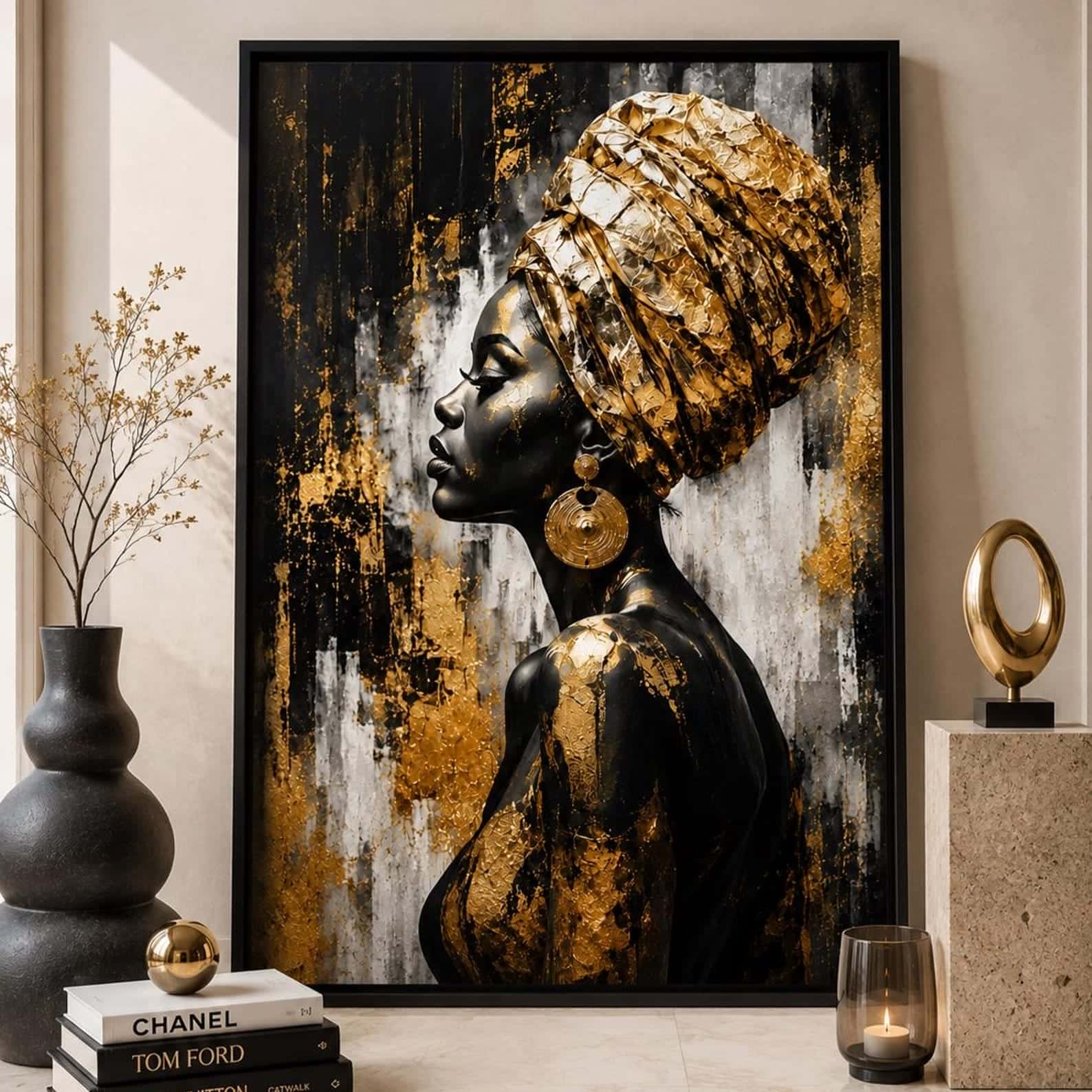African Artwork | Afrocentric Wall Art | A2 at XILEF Art