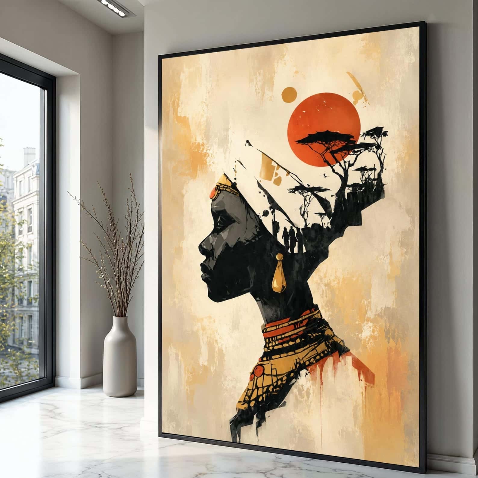 African Artwork | Afrocentric Wall Art | A2 at XILEF Art