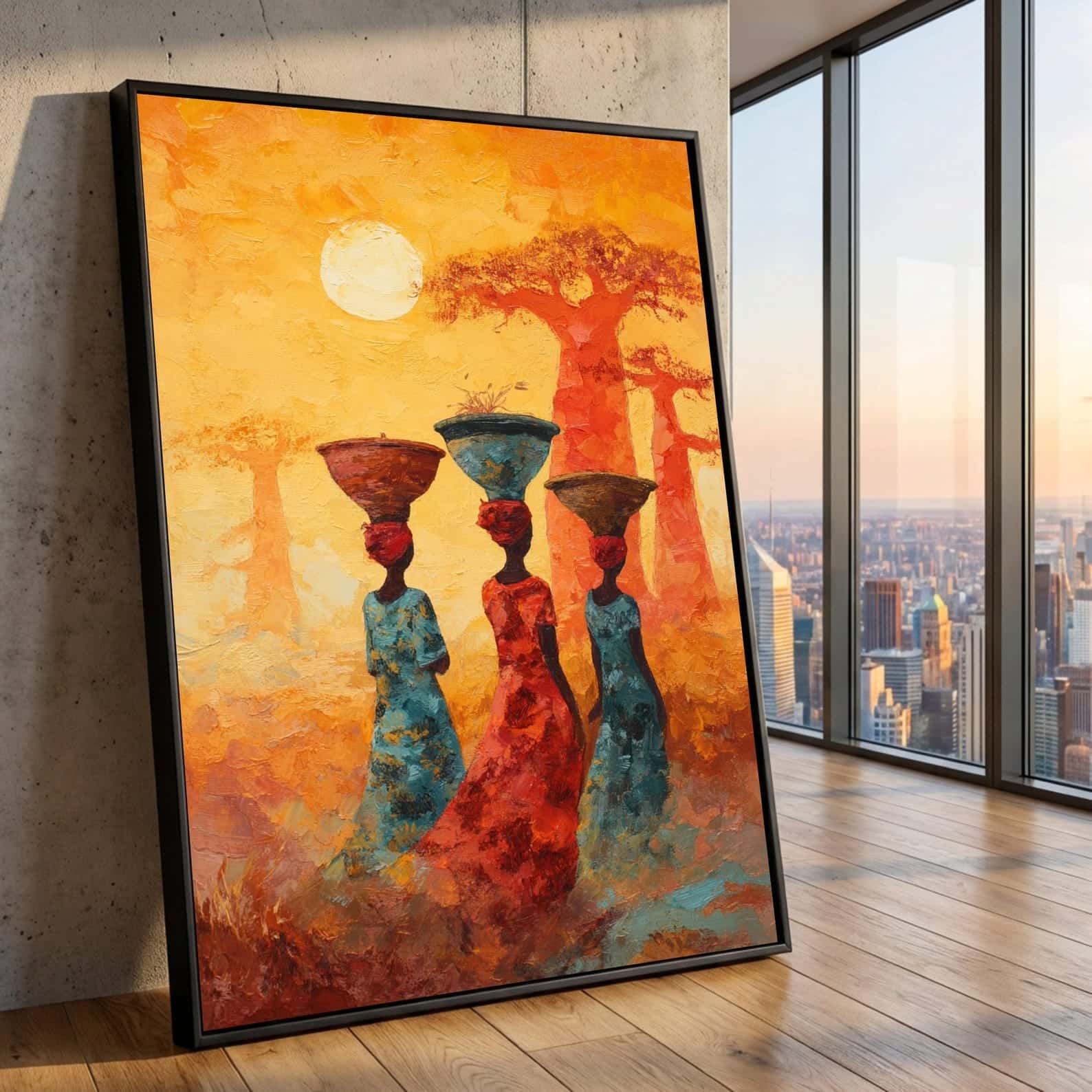African Artwork | Afrocentric Wall Art | A2 at XILEF Art