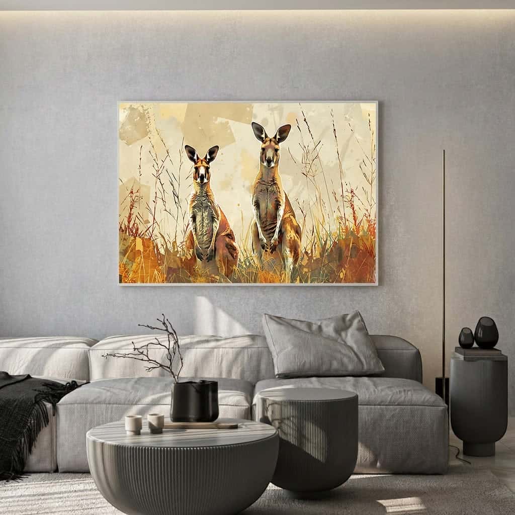 Kangaroo | Wildlife Artwork | Nature Wall Art | A2 at XILEF Art