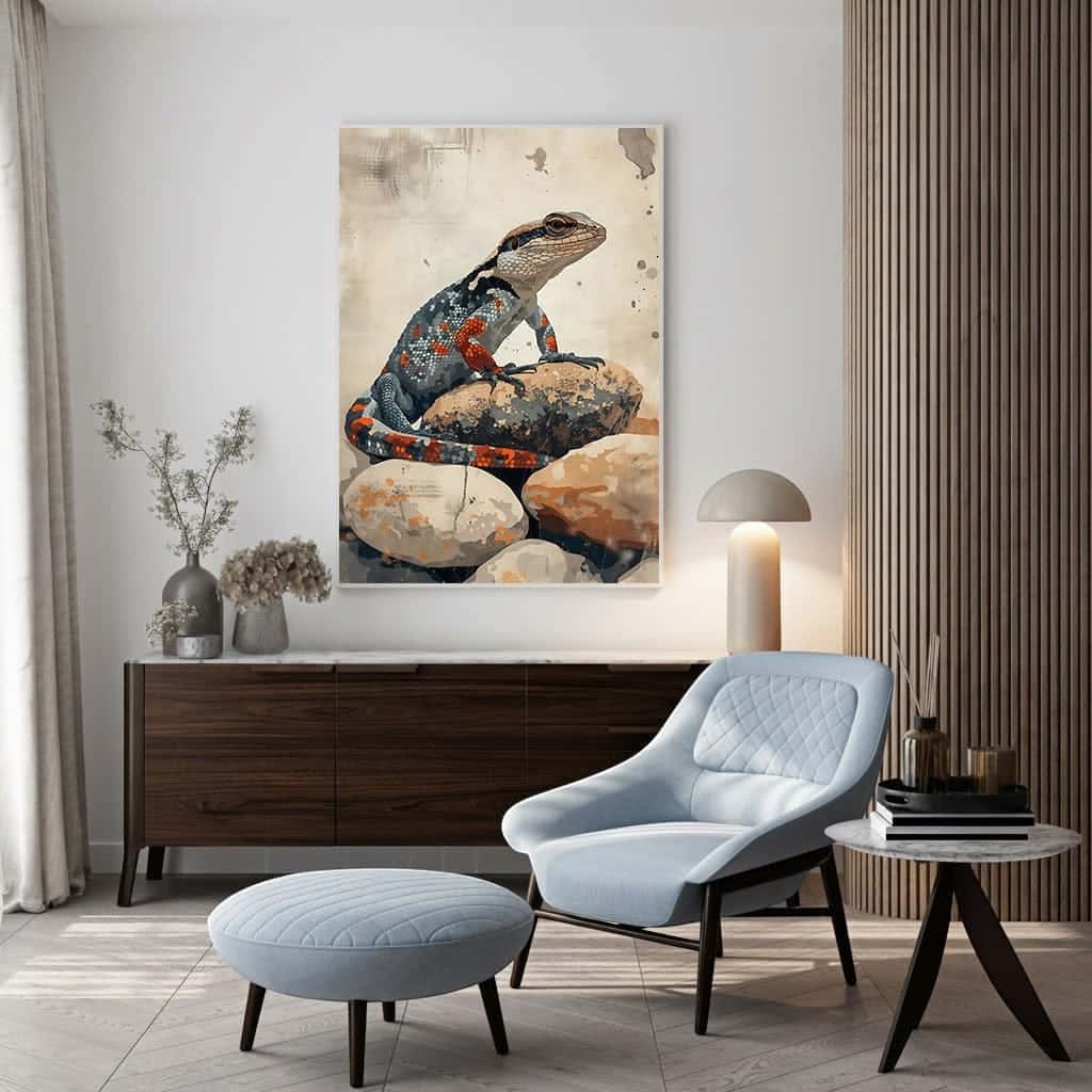 Lizard | Wildlife Artwork | Nature Wall Art | A2 at XILEF Art