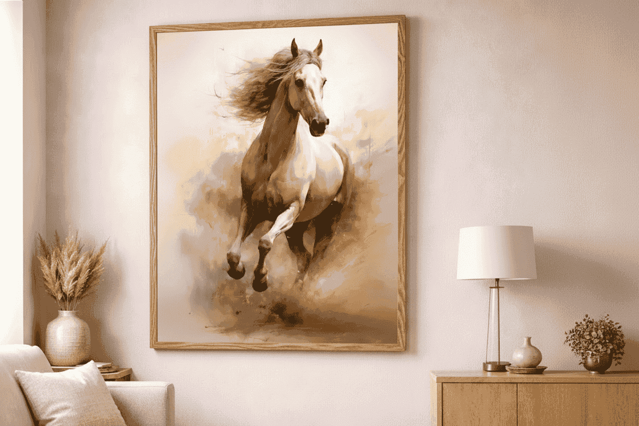 Horse | Wildlife Artwork | Nature Wall Art | A2 at XILEF Art