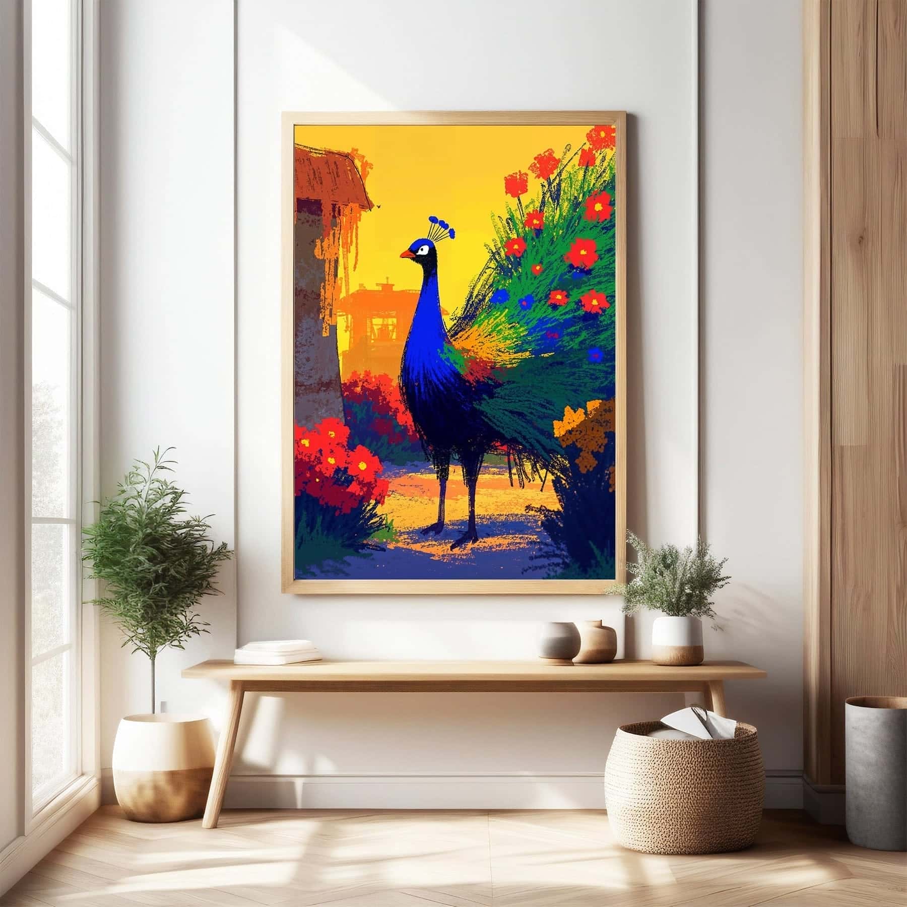 Peacock | Wildlife Artwork | Nature Wall Art | A2 at XILEF Art