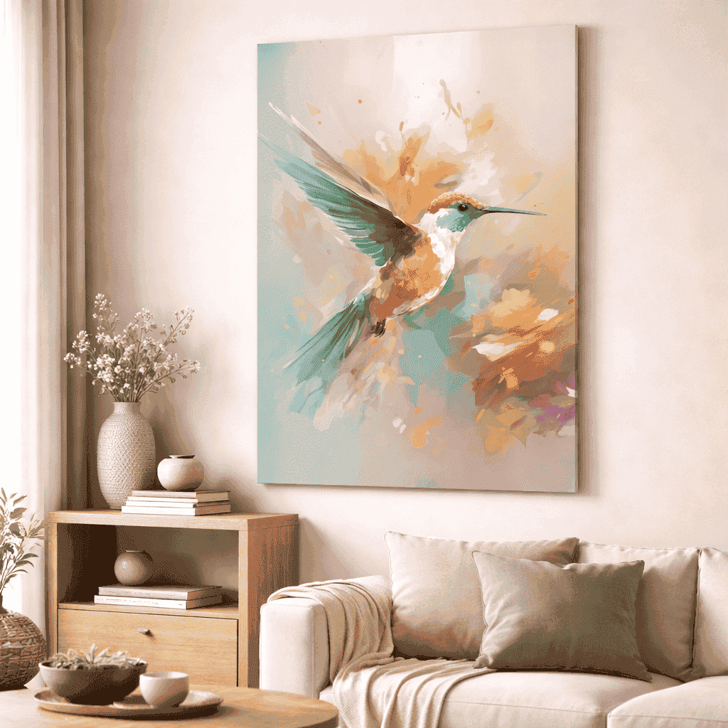 Hummingbird | Wildlife Artwork | Nature Wall Art | A2 at XILEF Art
